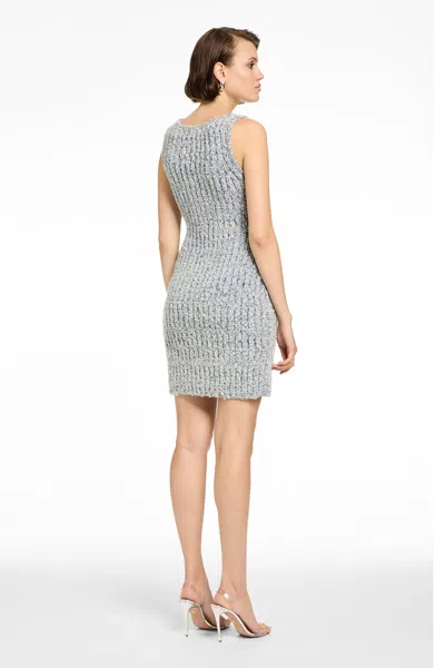 Toccin Haven Scoop Neck Sculpted Tank Dress In Gray