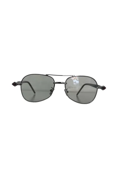 Kuboraum P75 Pilot-frame Sunglasses In Gray
