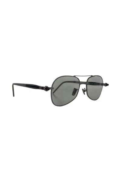 Kuboraum P75 Pilot-frame Sunglasses In Gray