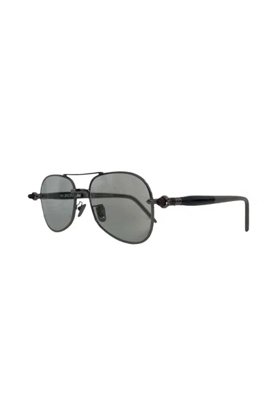 Kuboraum P75 Pilot-frame Sunglasses In Gray