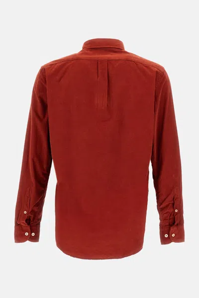 Bd Baggies Ribbed Shirt In Red