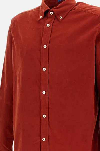 Bd Baggies Ribbed Shirt In Red