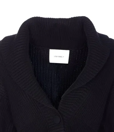Lisa Yang Alessandra Cashmere Cardigan In Black