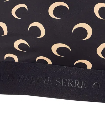 Marine Serre Crescent Moon Print Top In Black