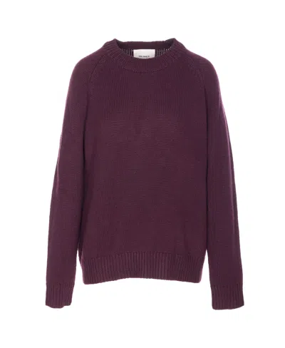 Lisa Yang Crew-neck Sweater In Purple
