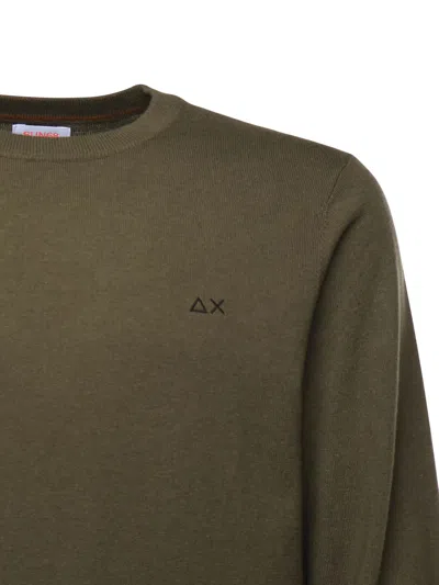 Sun 68 Wool Blend Sweater In Green