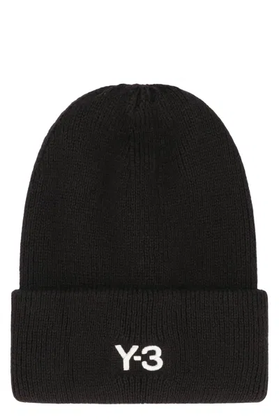 Y-3 Knitted Cap With Logo In Black