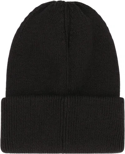 Y-3 Knitted Cap With Logo In Black