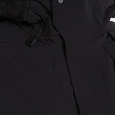 Jg1 Hooded Down Jacket Adjustable Cuffs In Black