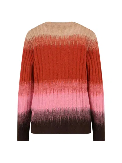 Fendi Gradient Mohair And Wool Fitted Jumper Clothing In Multi