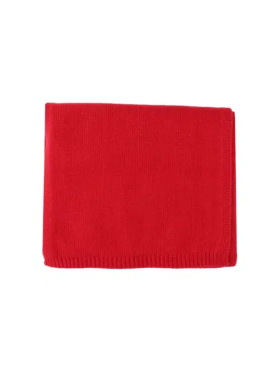 Studio Nicholson Rich Red Scarf With Smooth Texture And Versatile Design In Red