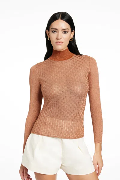 Toccin Ruth Classic Turtleneck In Orange