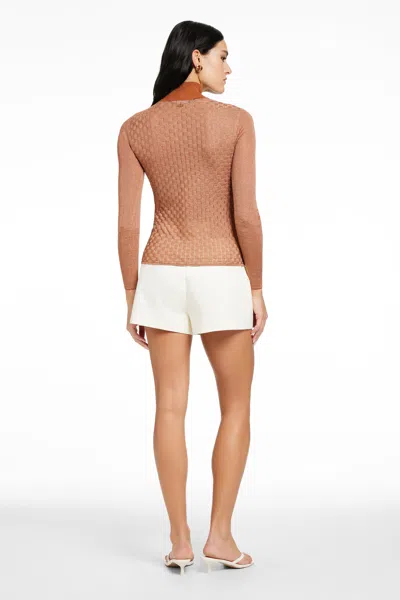 Toccin Ruth Classic Turtleneck In Orange