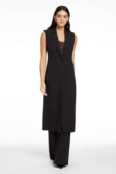 Toccin Longline Single-breasted Coat In White