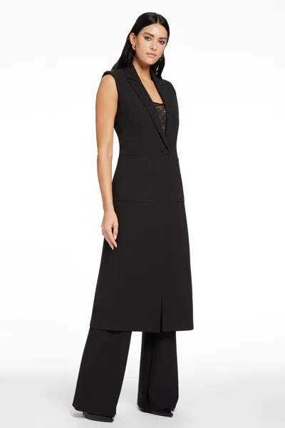 Toccin Longline Single-breasted Coat In White