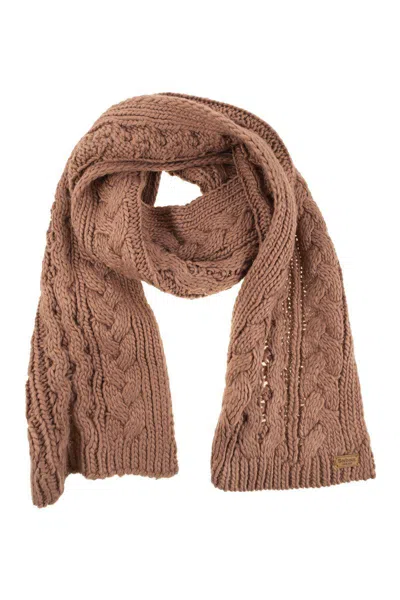 Barbour Penshaw Hat And Scarf Set In Brown