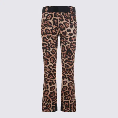 Goldbergh Beige Minou Pants In Animal Print