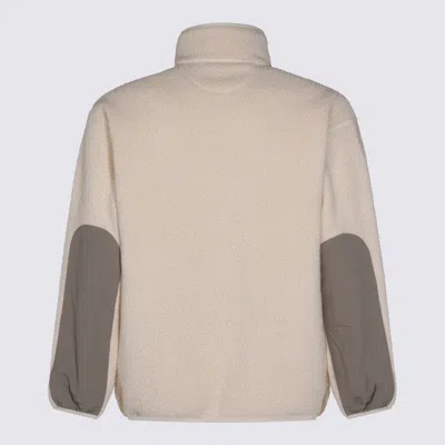Maison Kitsuné Casual Fleece Zipped Jacket In Neutral
