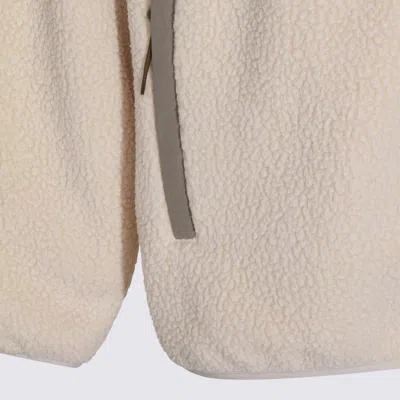 Maison Kitsuné Casual Fleece Zipped Jacket In Neutral