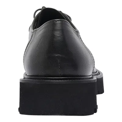 Pawelk's Green Cru Lace Up Shoes In Black