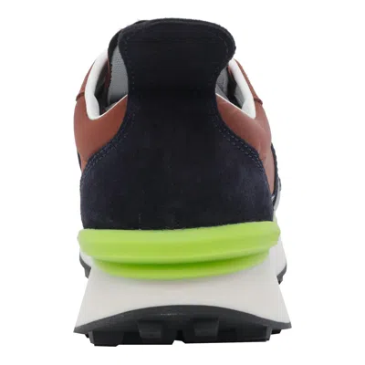 Lanvin Nylon Sneakers Suede Accents In Brown