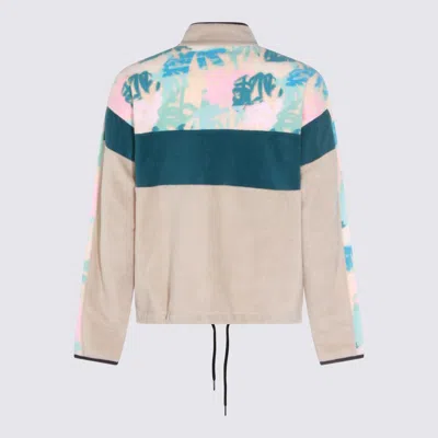 Mauna Kea Modern Color Block Jacket Drawstring Hem In Neutral