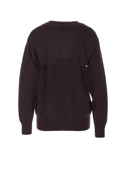 Lisa Yang Othelia Cut-out Sweater In Brown