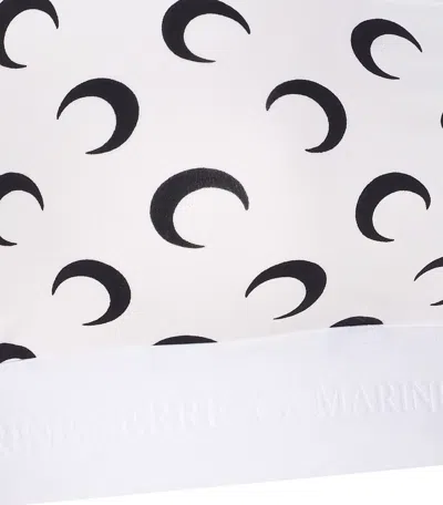 Marine Serre Crescent Moon Pattern Sleeveless Top In White