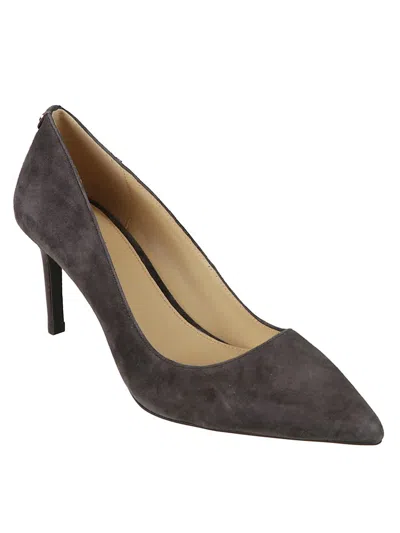 Michael Kors 80mm Alina Flex Suede Pumps In Brown