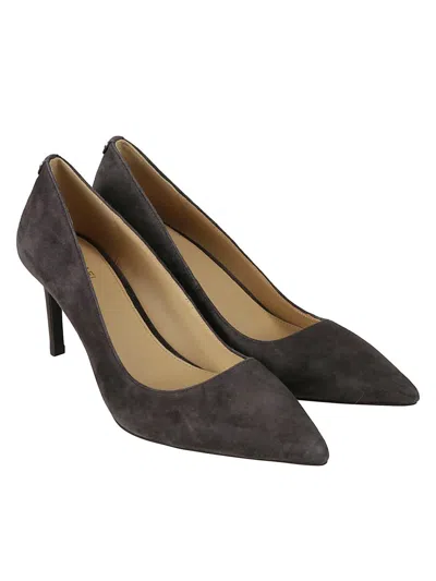 Michael Kors 80mm Alina Flex Suede Pumps In Brown