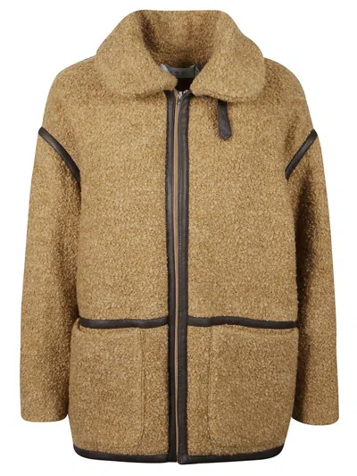 Iro Long Sleeve Jacket In Brown