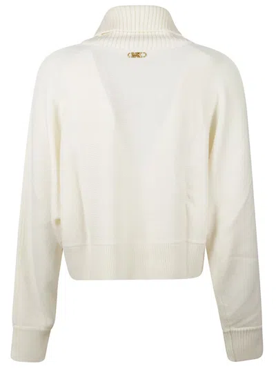 Michael Kors Crop Tnk Dolman Swtr Sweater In White
