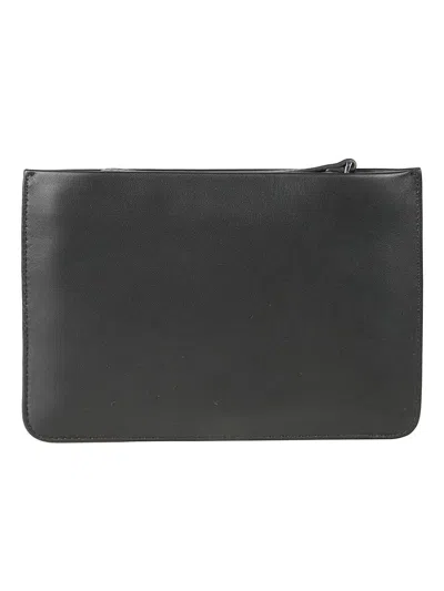 Patrizia Pepe Embossed Clutch Bag In Black