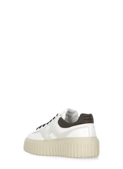 Hogan H-stripes Sneakers In White