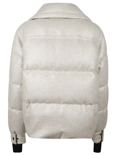 Moncler Sandane Collar Jacket In Brown