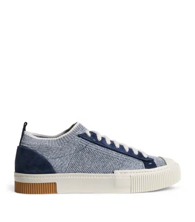 Eleventy Knitted Tennis Sneakers In Multi