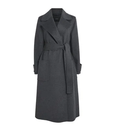 Joseph Double-faced Wool-cashmere Arline Coat In Gray