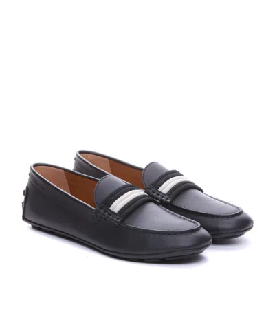 Bally Kansan Loafers In Black