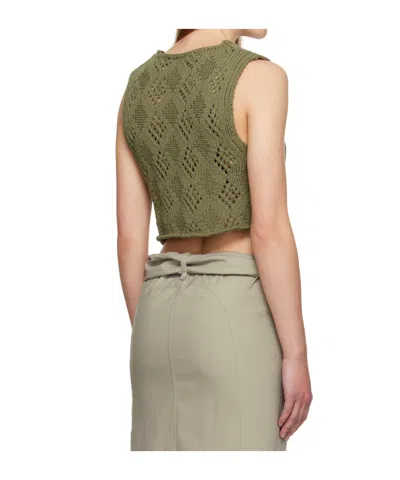 Open Yy Argyle Vest In Brown