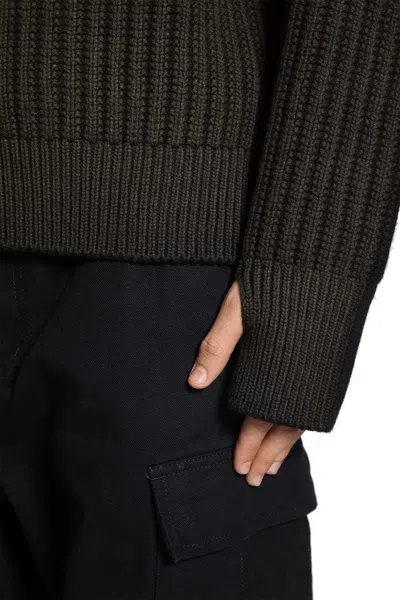 Junya Watanabe Ribbed-knit Sweater In Green