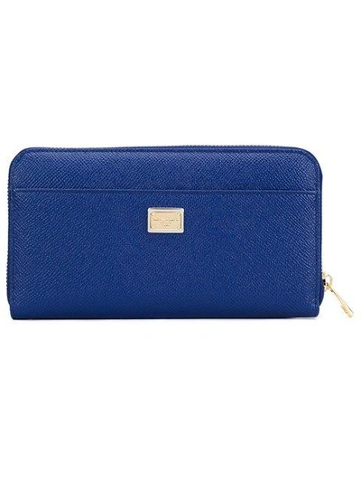 Shop Dolce & Gabbana 'dauphine' Wallet In Blue