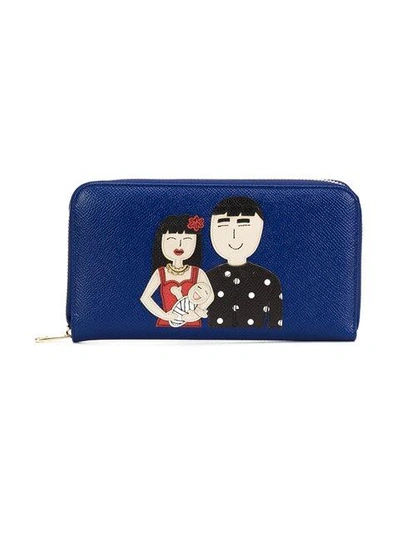 Shop Dolce & Gabbana 'dauphine' Wallet In Blue