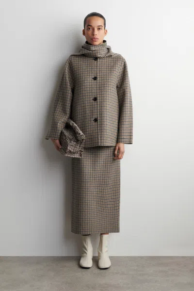 Cos Leather Sock Boots In Blue