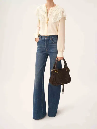 Chloé Small Marcie Shoulder Bag In Brown