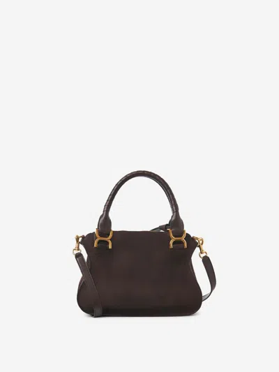 Chloé Small Marcie Shoulder Bag In Brown