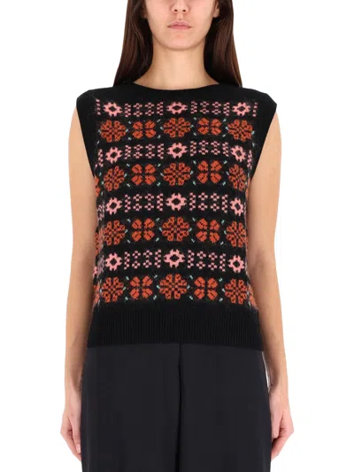 Paul Smith "fair Isle" Knit Vest In Multi