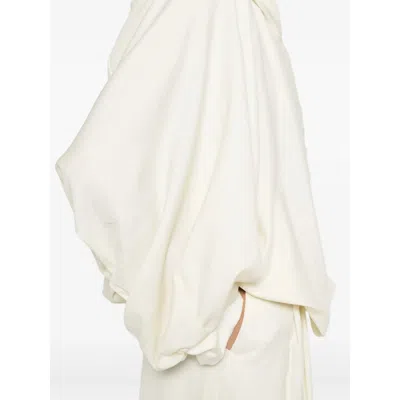 Aya Muse Pocket-detail Hoodie In White