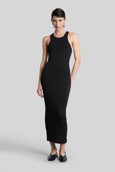 Entire Studios Black Sleeveless Cotton-blend Dress In Black