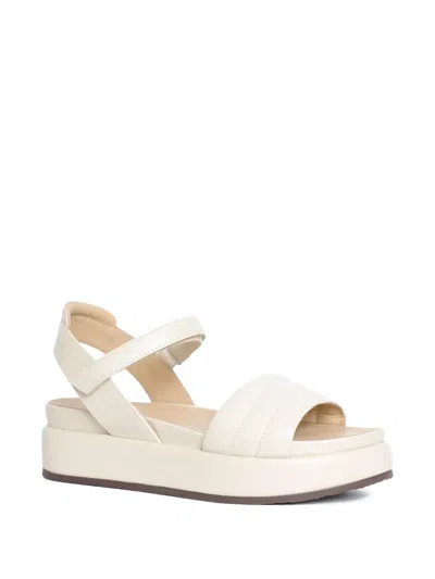 Studio Chofakian Padded Platform Sandals In White