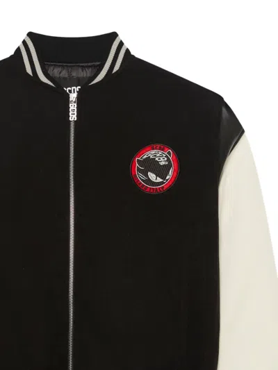 Gcds Chest-patch Bomber Jacket In Black